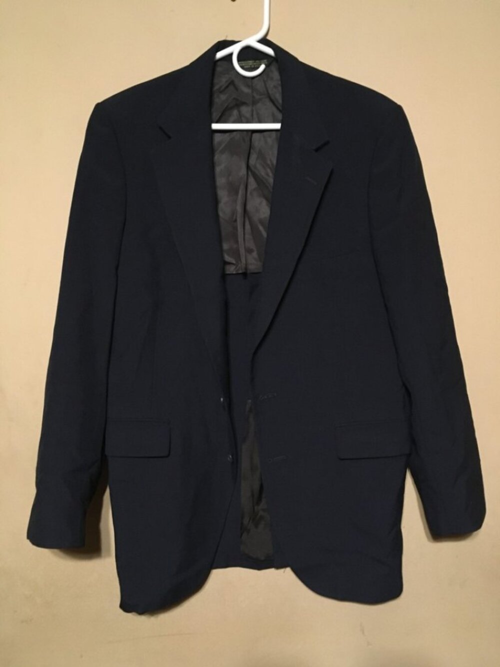 VINTAGE JACK ROBBINS CLOTHES SUIT NAVY BLUE CHICAGO